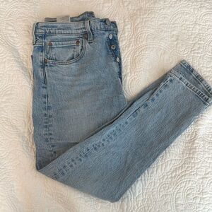 Levi’s 501 skinny jean Waist 30” length 28”